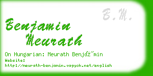 benjamin meurath business card